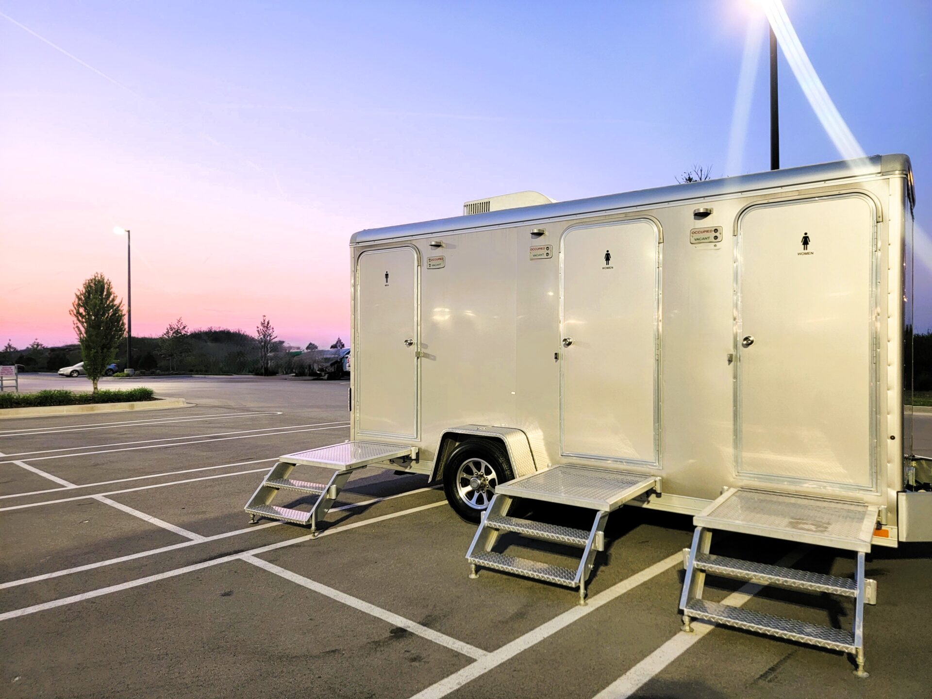 3 stall restroom trailer rental